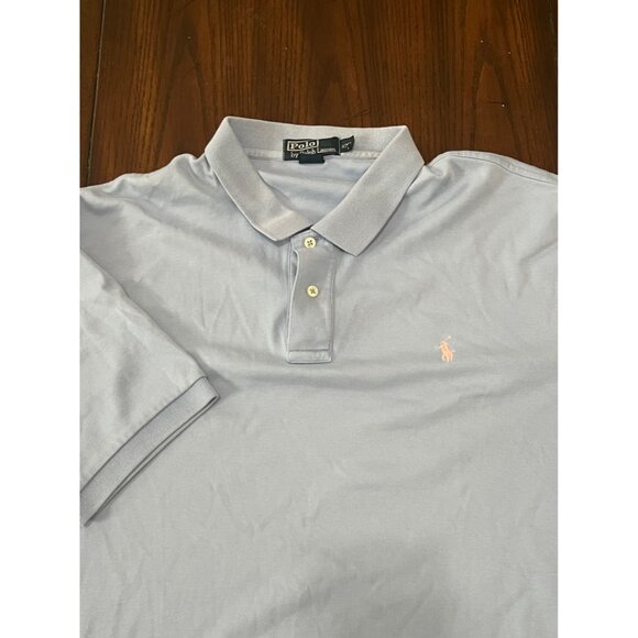 Polo By Ralph Lauren Shirt Light Blue Short Sleeve XXL Golf Office Business - Picture 6 of 7